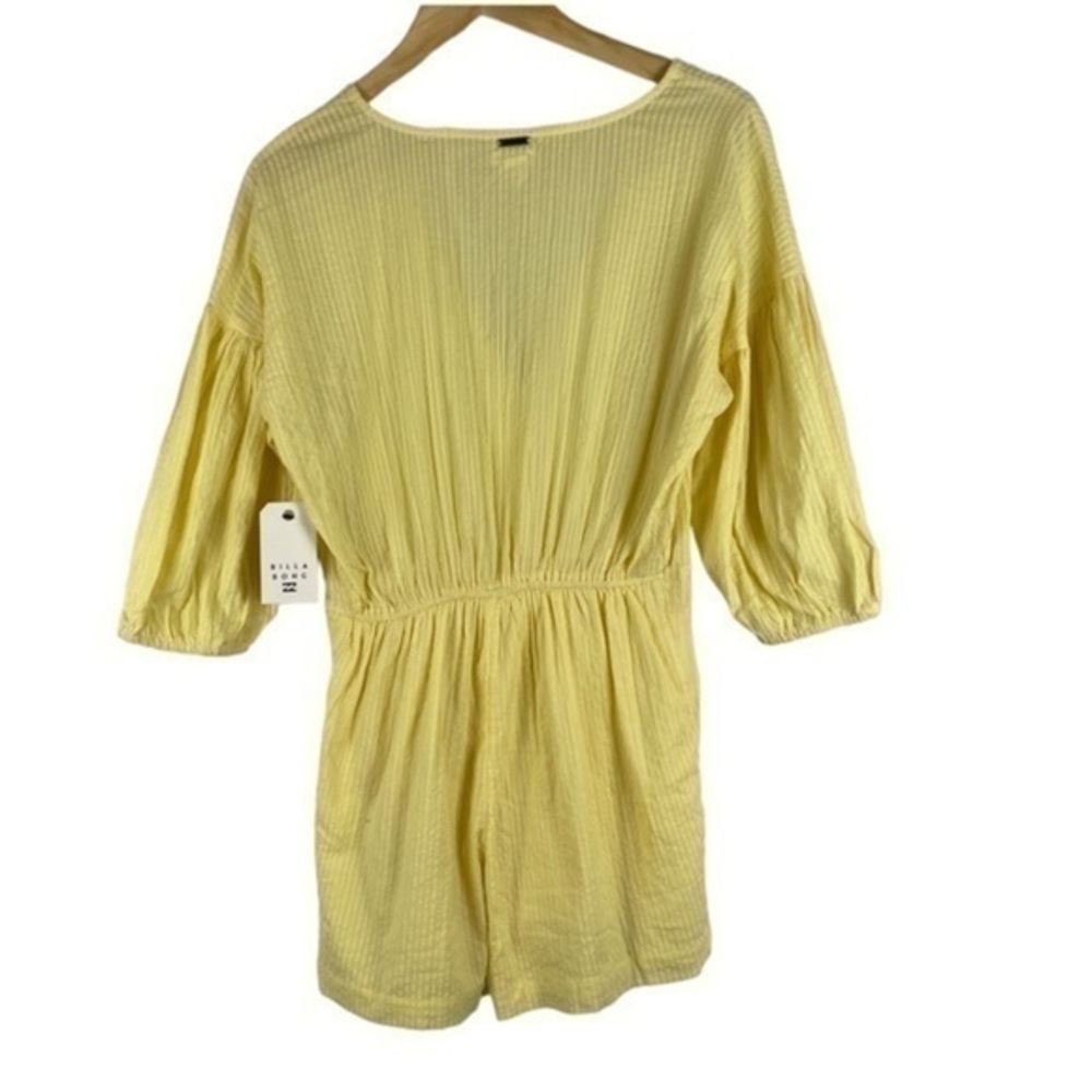 Billabong Sun Valley Romper Yellow Medium NWT - Picture 4 of 9